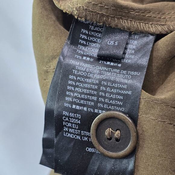 Maeve Pants Womens Small Olive Army Jogger High Rise Crop Cicerone Boho - Picture 10 of 12